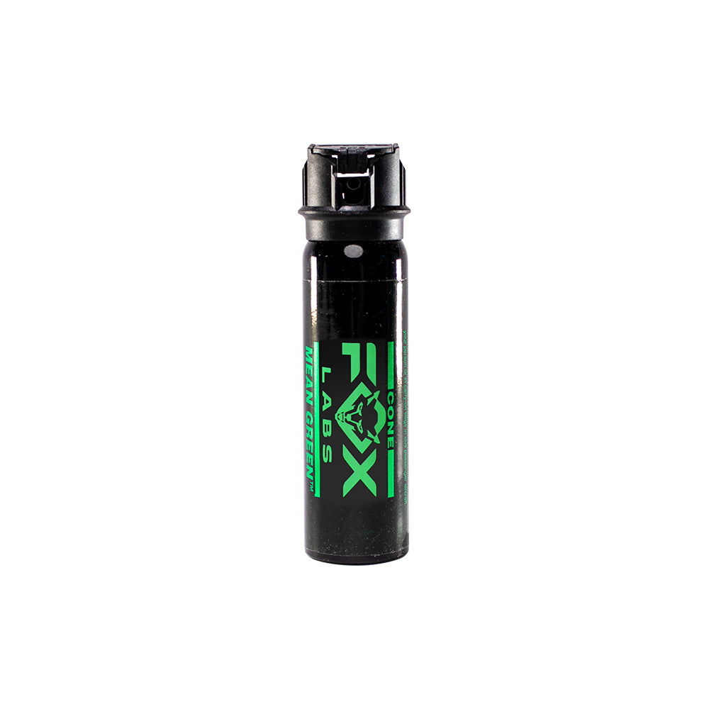 Fox Labs Mean Green Pepper Spray 4oz Cone Fog