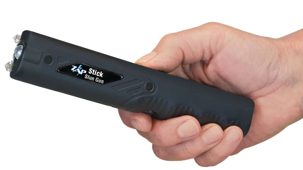 800,000 Volt Zap Stick Stun Gun with Light and Case (Black) – Fox Labs  Pepper Spray