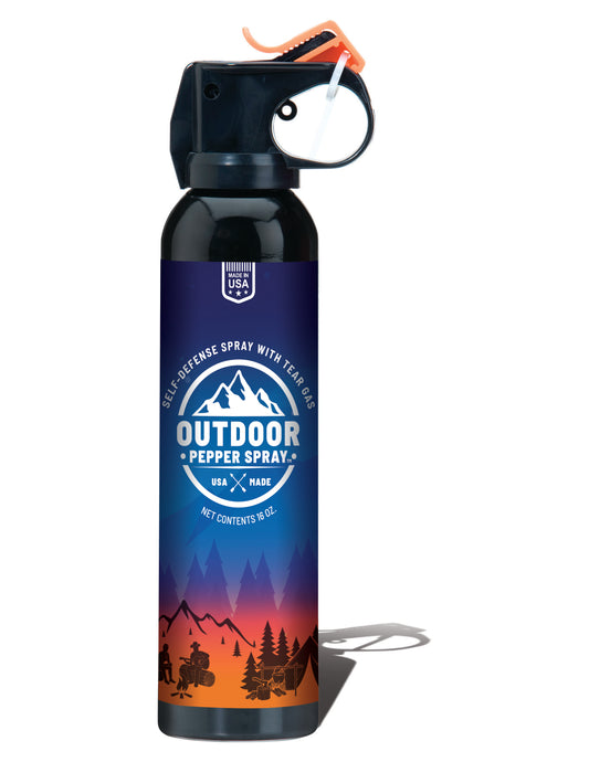 Outdoor Pepper Spray™ with CS (Tear Gas) and FIVE POINT THREE million SHU OC Pepper, 30 Foot Range