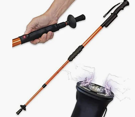 950,000 Volt Hike-N-Strike Hiking Staff with Stun Gun and Flashlight