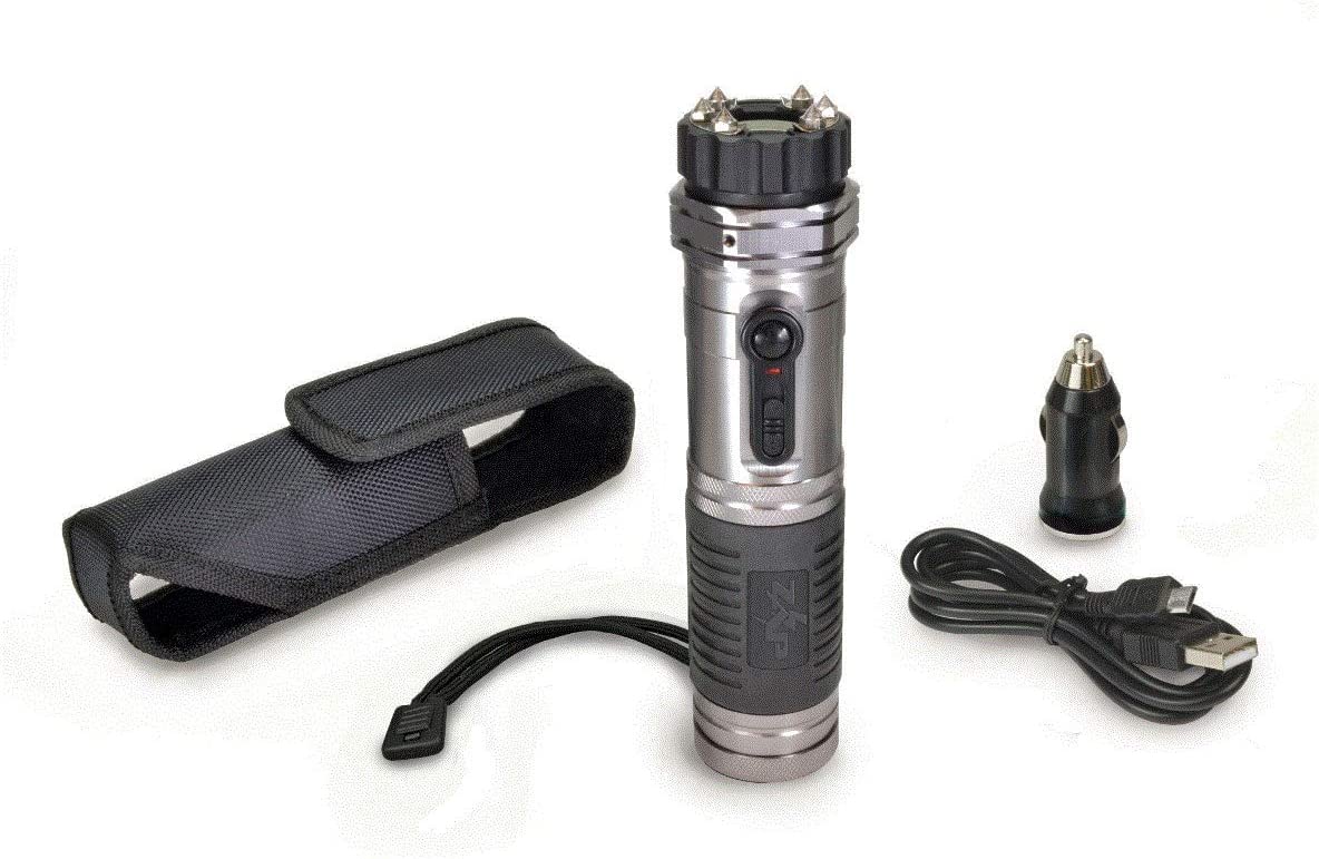 1,000,000 Volt Zap Light Stun Gun with Flashlight and Rechargeable Battery