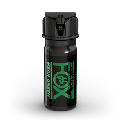 Mean Green® Staining Pepper Spray with Marking Dye, 1.5oz, Flip Top Stream Spray