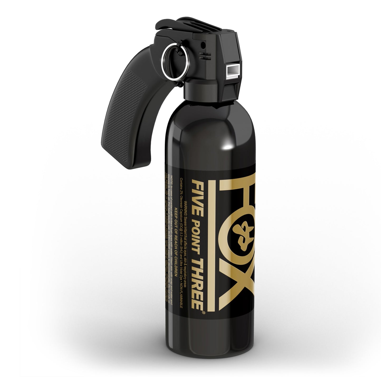 Five Point Three® Legacy Pepper Spray with 5.3M Scoville Heat Units plus UV Marking Dye, 1LB Cone Fog Pistol Grip Crowd Control