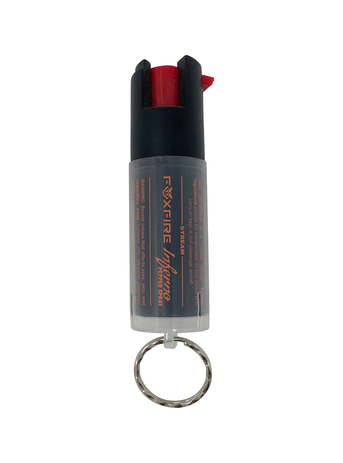FoxFire® Inferno Pepper Spray (1/2 Ounce Twin Pack) with Key Ring, 1.4MC (Hottest, Stream Spray)
